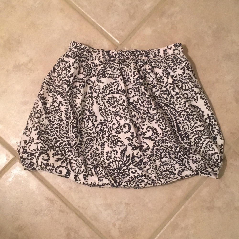 J. Crew Paisley Bubble Skirt